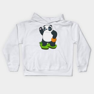 Panda Basketball player Basketball Kids Hoodie